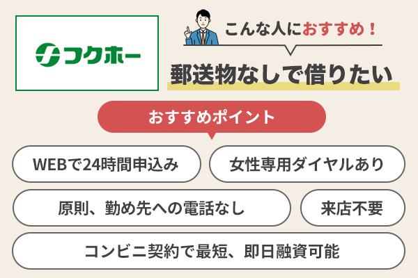 フクホーのおすすめポイントを説明している画像