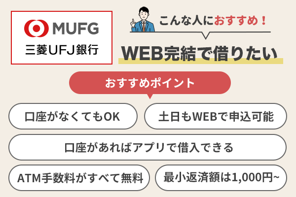 バンクイックのおすすめポイントを説明している画像