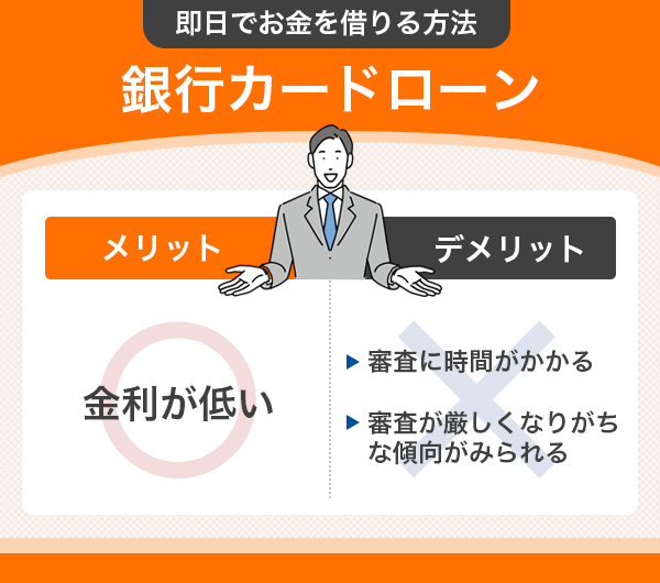 銀行カードローンのメリットとデメリット